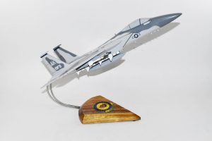19th Fighter Squadron F-15C Model, (17"), Mahogany, Fighter